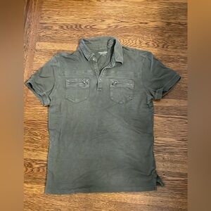 Men’s Structure modern fit medium olive green shirt
